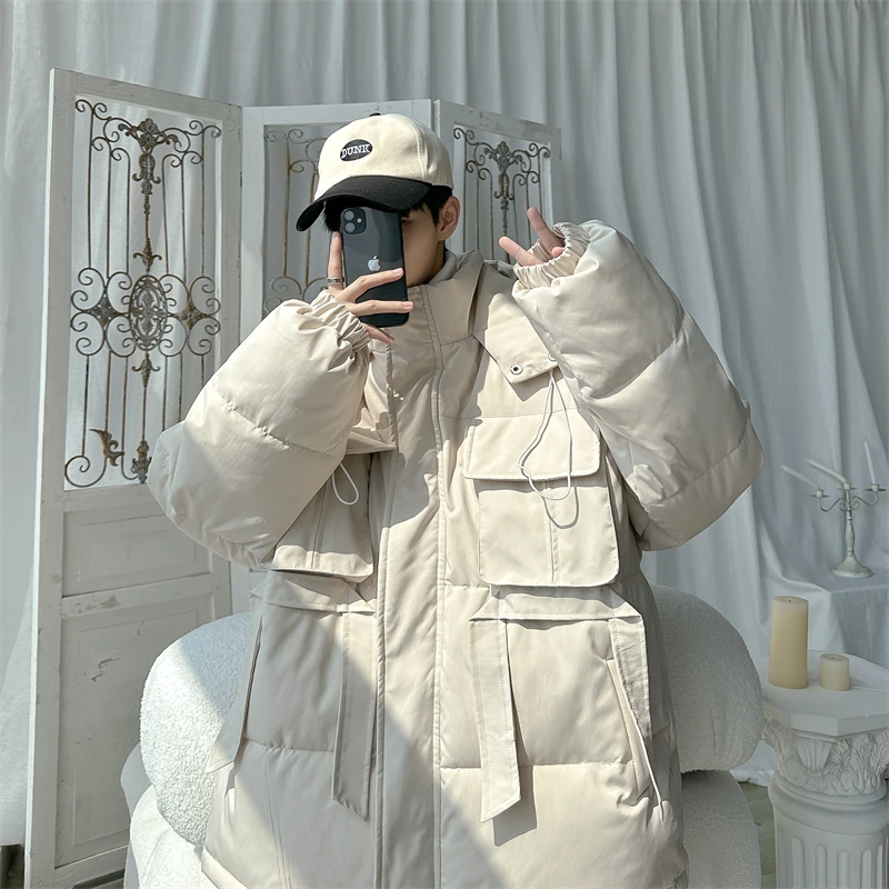 2022 New Brand Winter Men Fashion Warm Windproof Thick Jacket Parkas Coat Men Outwear Waterproof Hooded Parkas Jacket Men M-5 It