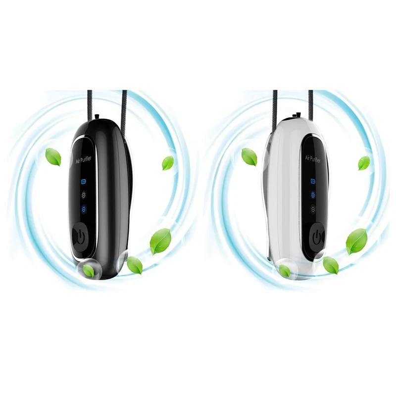 

Wearable Air Purifier Necklace, Personal Air Purifier Necklace Around The Neck, Travel Size Air Purifier 2Pack