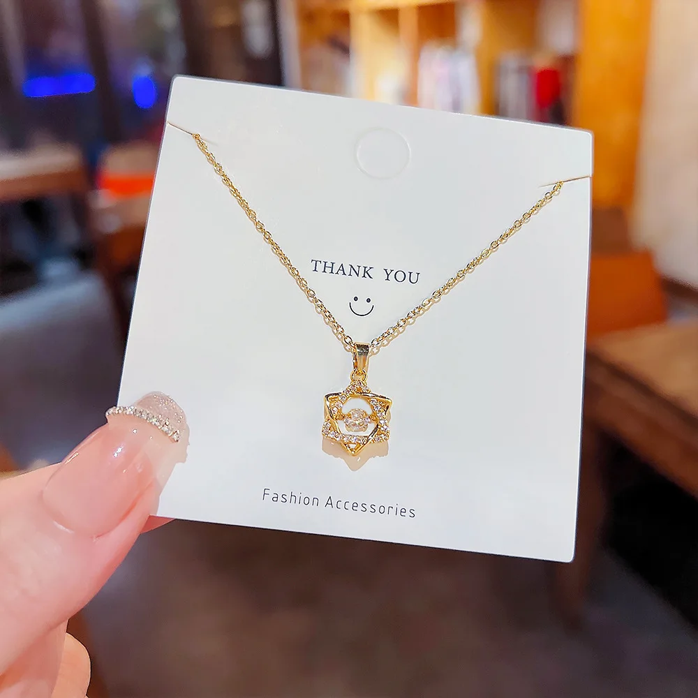 

Женское Ожерелье из нержавеющей стали с подвеской в виде звезды