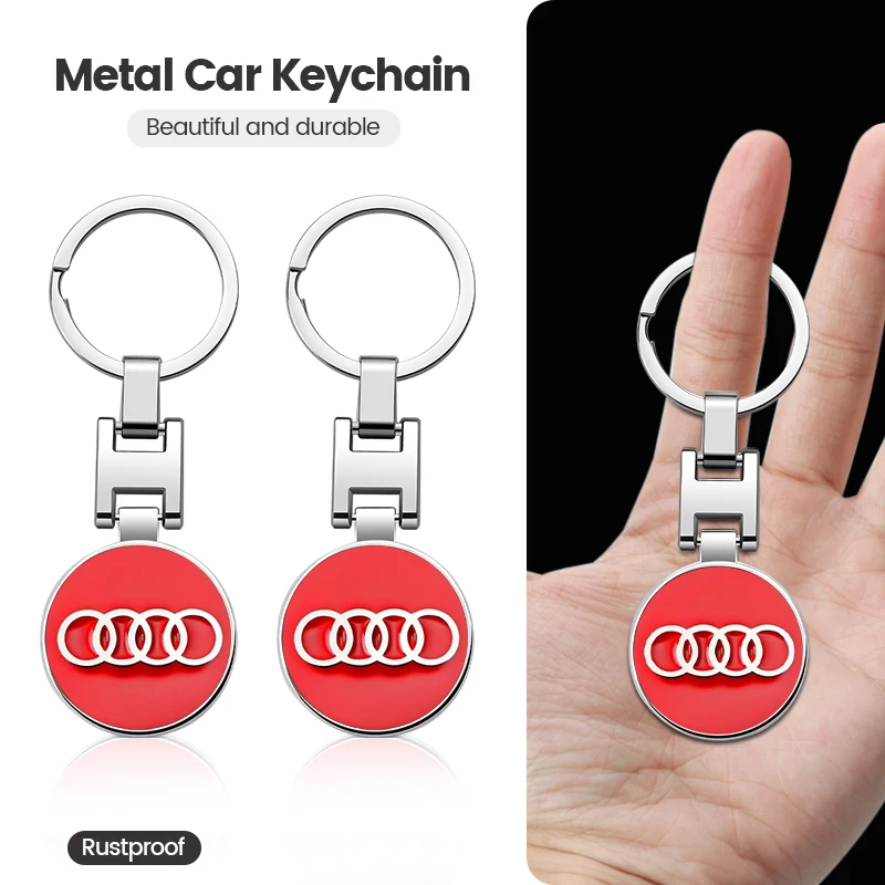 1 шт. автомобильный брелок из цинкового сплава для Audi A1 A3 A4 A5 A6 A7 A8 quattro Q2 Q3 Q5 Q7 TT S Line