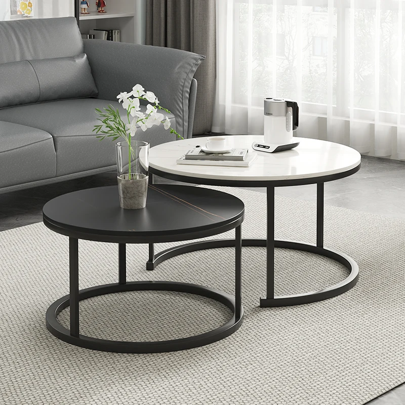 

Home Unique Minimalist Tea Table Modern Nordic Multifunction Round Sets Living Room Couchtisch Household Items