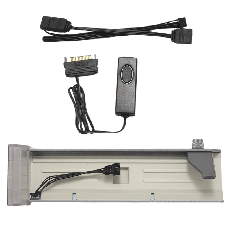 

VC-4 ARGB Image Card GPU Brace Stand Holder With 5V 3Pin ARGB Controller For All Chassis Motherboard