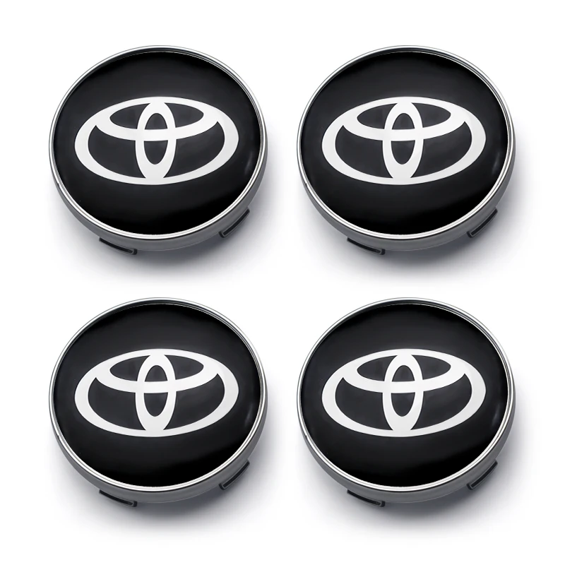 

4 шт., 60 мм, колпаки для центральной ступицы колеса Toyota, эмблема для RAV4 Hilux Prado Camry Corolla Highlander Alphard, автомобильные аксессуары