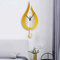 modern white waterdrop clock creative quartz wall stickers clock acyrlic wall pendulum clock home living room decor diy design