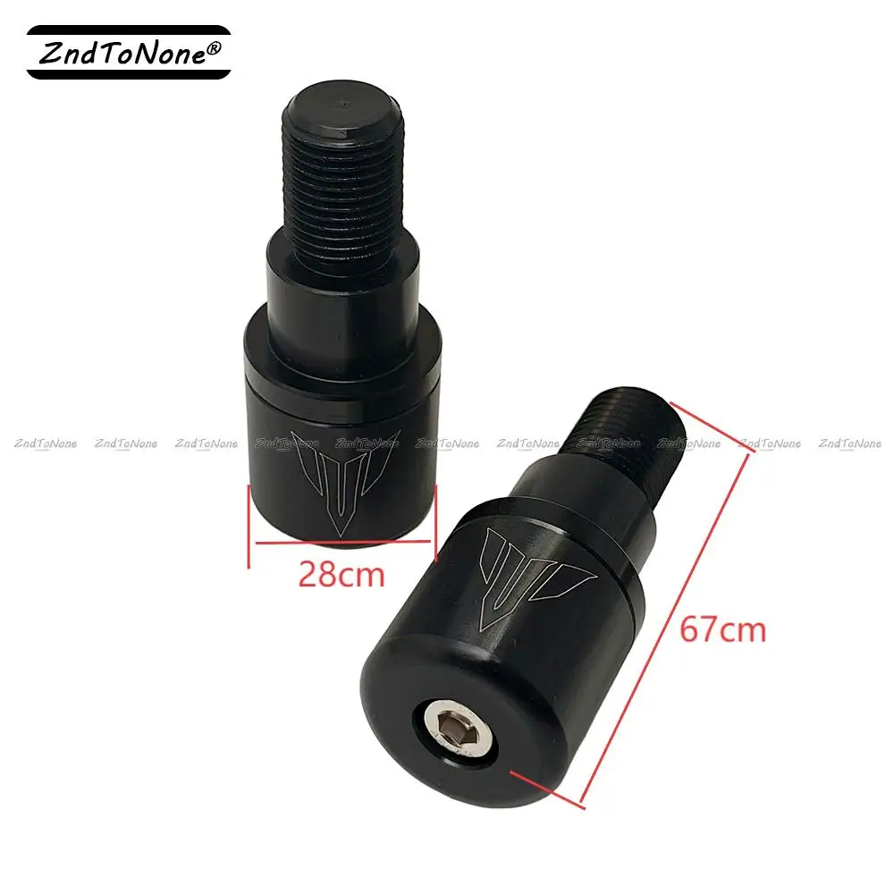 Фото Накладки на руль для мотоциклов Yamaha MT07 XSR700 MT10 2016-2024, MT09 XSR900 2014-2020, заглушки руля, балансировочные утяжелители №4