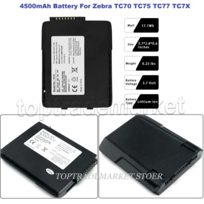

NEW 4500mAh Battery for Zebra TC70 TC75 TC7X BT-000318 BTRY-TC7X-46MPP-01