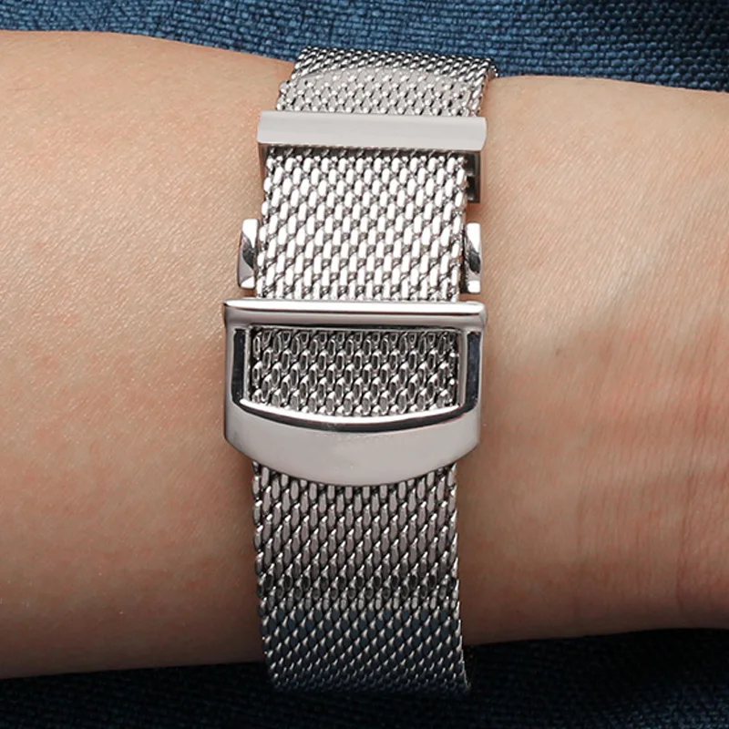 Watch Bracelet For IWC PORTOFINO PORTUGIESER Metal Strap Watch Accessories 20 22mm Milanese Stainless Steel Watch Band Chain