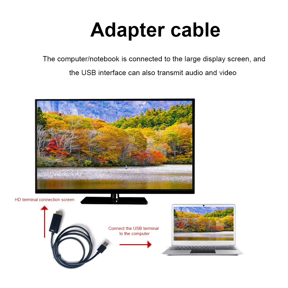 

Кабель-конвертер с USB C на HDMI, 1080P, 60 Гц