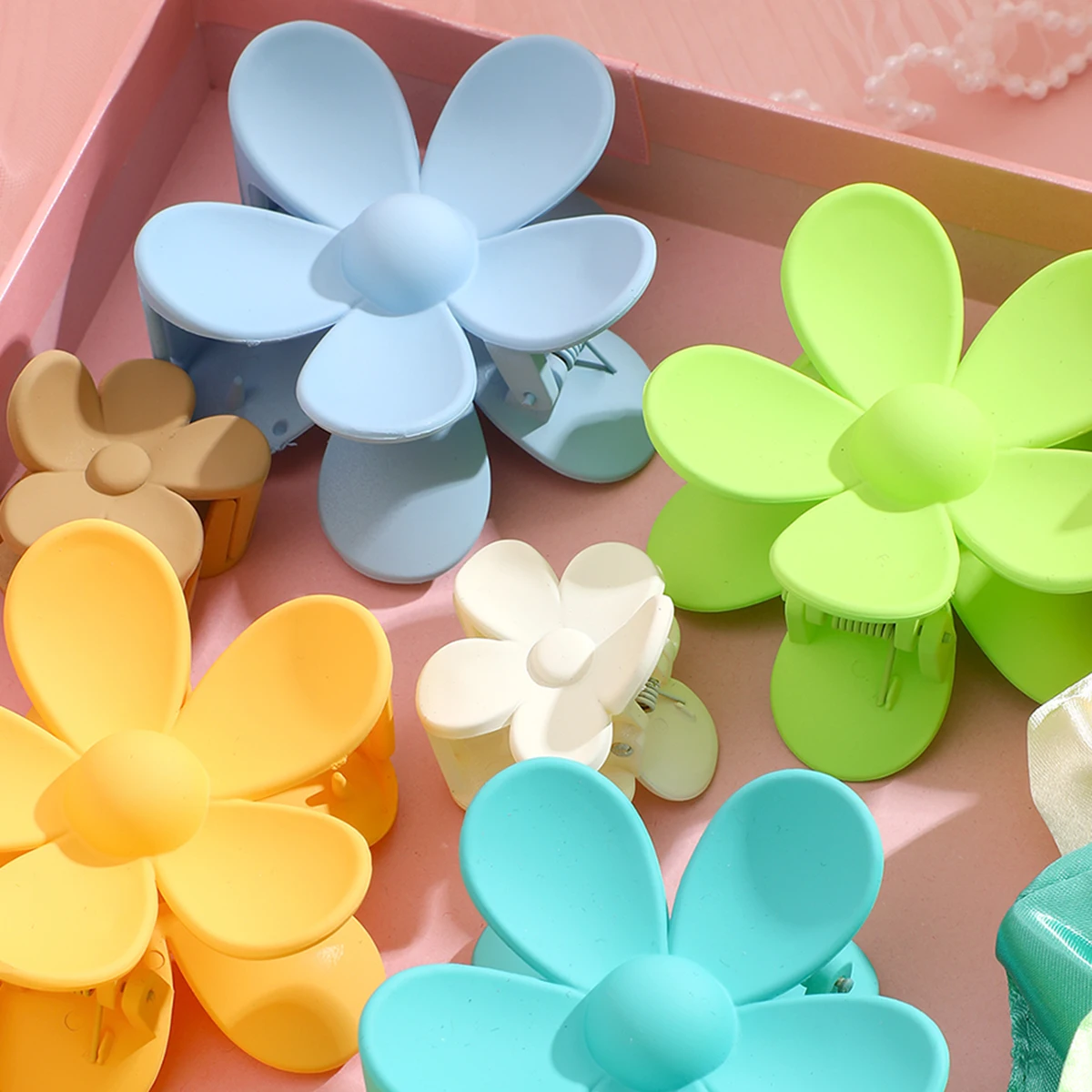 Женская эластичная цветная лента для волос в форме цветка 53-163 шт.