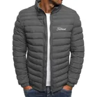 Мужская куртка для гольфа, Повседневная модная теплая ветрозащитная куртка на молнии с воротником-стойкой, Осень-зима 2021