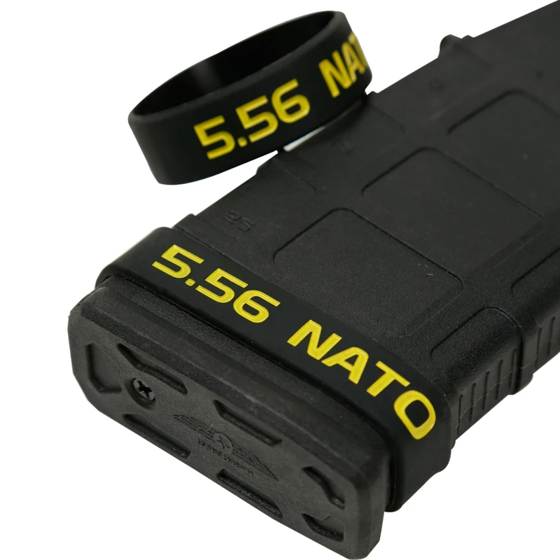 6 Pack Magazine Marking Band for 5.56 Nato 300 Blackout .223 REM 300 AAC BLK Magazine Marking Rubber Band Muti-Colors US Ship