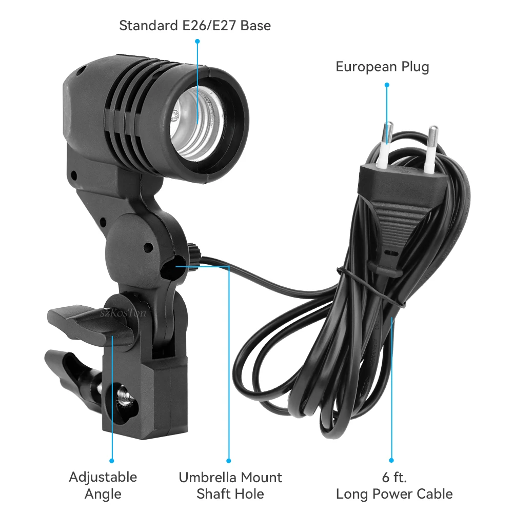 2 шт./1 шт. патрон для лампы E27