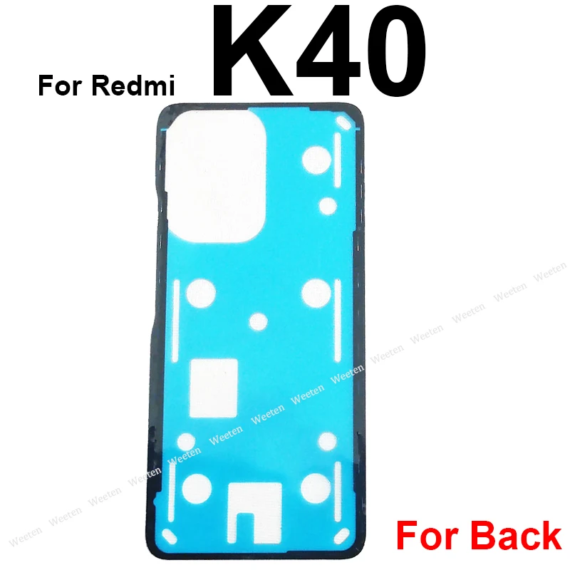 Наклейка на заднюю камеру и крышку аккумулятора клейкий клей для Xiaomi Redmi K20 K30 K40 Pro