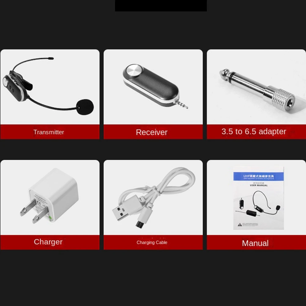 Беспроводной конденсаторный микрофон UHF Для рога