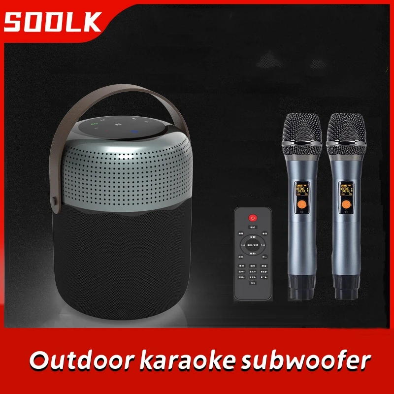 

SODLK 100 Вт высокомощный динамик Bluetooth 5,0 беспроводной объемный звук внешний портативный сабвуфер домашний караоке звук Поддержка NFC/TWS