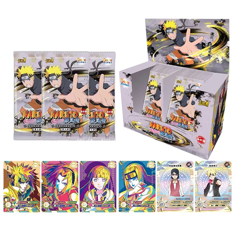 

New Kayou Booster Box Naruto Uchiha Sasuke Anime Characters Bronzing Game Collection Card Limted Rare Nr Bp Cards Kids Toys Gift
