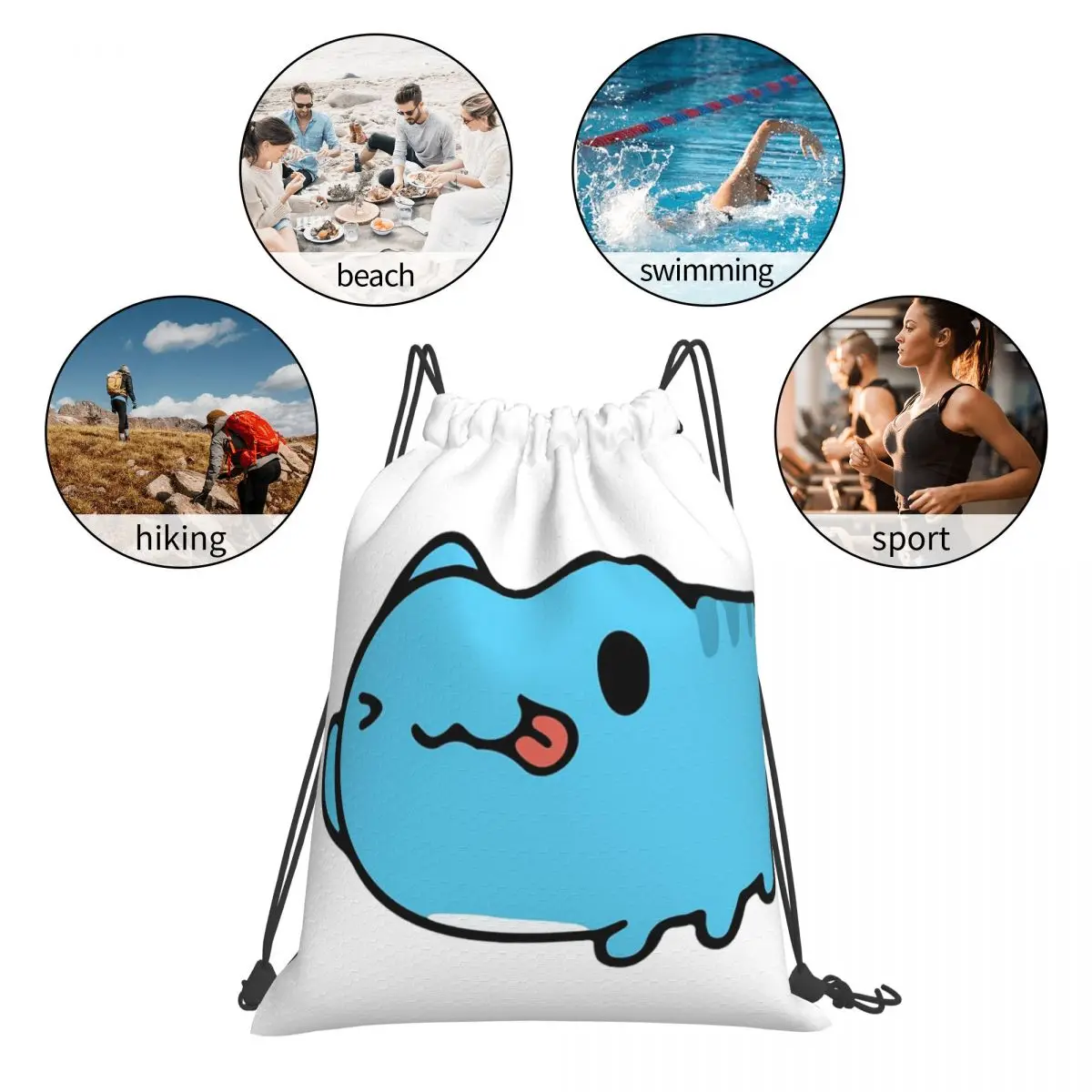 Рюкзаки с изображением комиксов Bugcat Capoo Bug Cat портативные сумки на шнурке