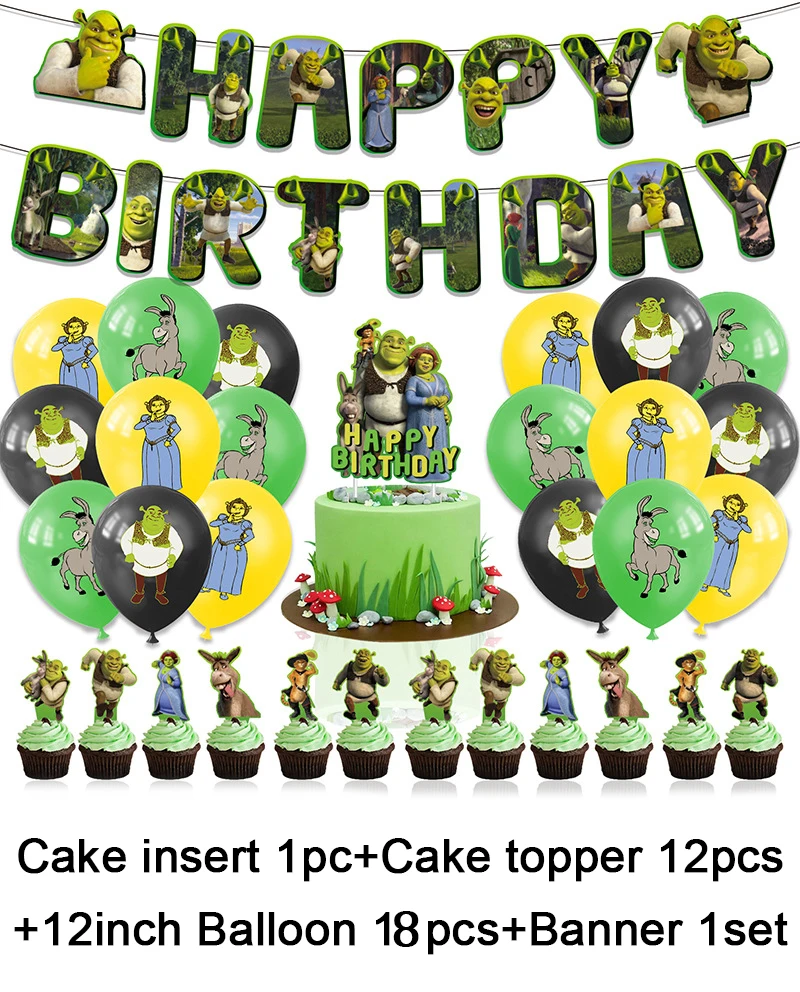 

Одноразовый набор посуды Disney Green-Monster&ShrekS-Theme