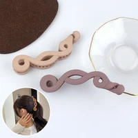 solid color frosted musical note banana clip fashion ponytail holder hair clips hairpins barrettes womens hair accessories