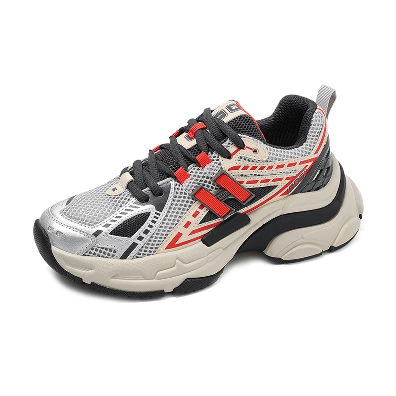 

Leather Casual Sneakers Women Trends 2023 Luxury Designer Running Shoes Ladies Chic Elegant Platform Sports Shoes Girls Wedges