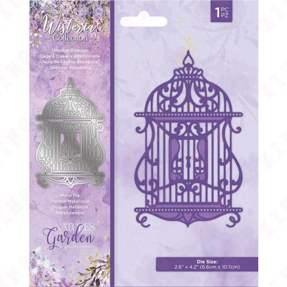 

2023 Diy Handmade Craft Holidays Timeless Birdcage Mold Arrival Metal Cutting Dies Scrapbook Album Decoration Embossing Template
