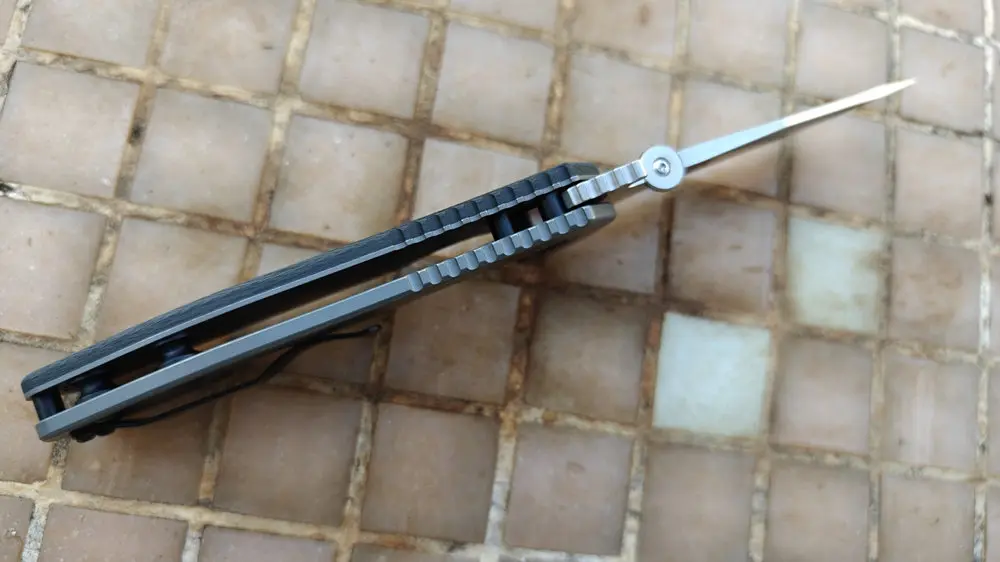 Складной нож JUFULE 0620CF Emerson Knives из углеродного волокна с титановым керамическим