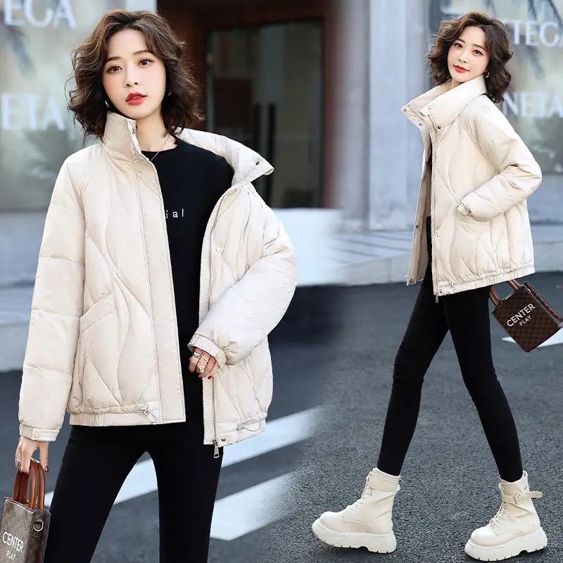 Женская короткая парка на молнии с хлопковой подкладкой