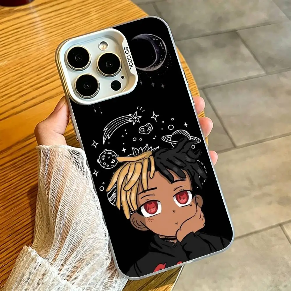 xxx xxxtentacion-n Чехол для телефона для iPhone 17, 16, 15, 14, 13, 12, 11, Mini, Pro, E, MAX, серебристо-белый, матовый, в стиле Candy. (art.: 3920dce4c2bfc) - 3920dce4c2bfc