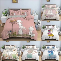 23pcs cartoon animal duvet cover bedding set 3d printed quilt cover for bedroom king queen full size bedclothes home decor