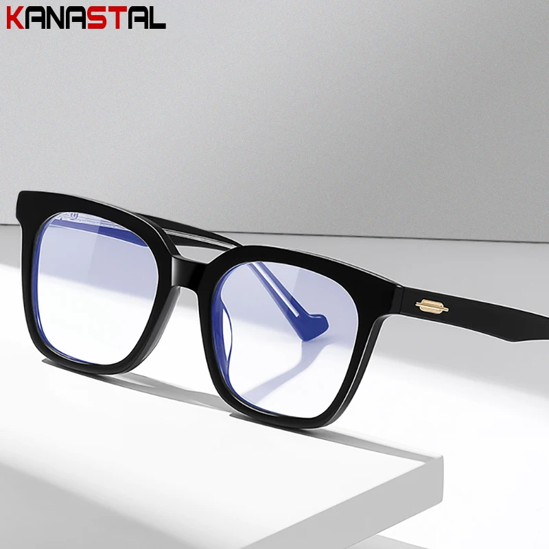 

Очки с защитой от сисветильник для мужчин и женщин, модные круглые очки с пластинами, компьютерные прозрачные линзы с защитой от излучения