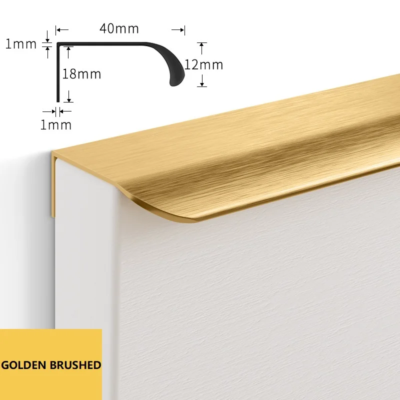 

Невидимая алюминиевая ручка для шкафа