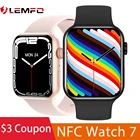 Смарт часы Lemfo Серия 7 Новинка 2022 Bluetooth Вызов NFC смарт часы Мужские Женские Смарт часы с пользовательским циферблатом PK Iwo 13 W37 Pro HW22 Plus