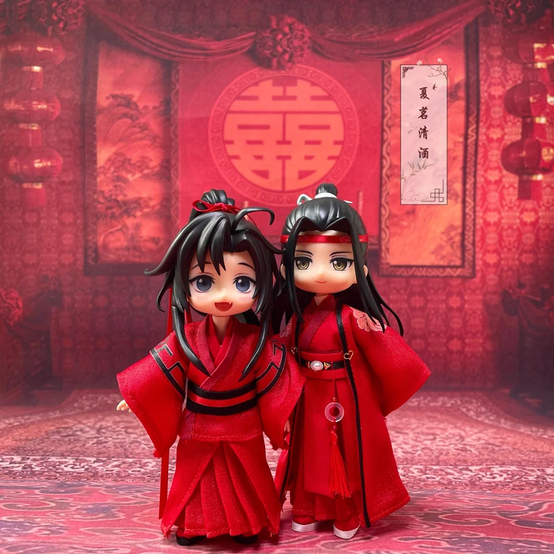 

The Untamed Mo Dao Zu Shi Wangji Wuxian Wedding Ob11 Doll Clothes Red Costume