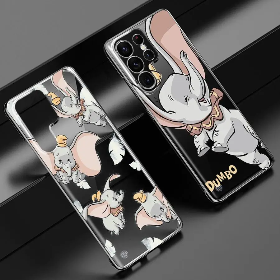 Противоударный чехол для Samsung Galaxy S24 S23 Ultra S20 S21 FE S22 Plus прозрачный силиконовый