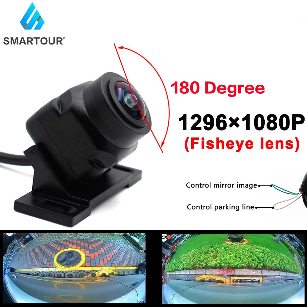 

Автомобильная камера заднего вида SMARTOUR CCD с ночным видением и углом обзора 180 градусов