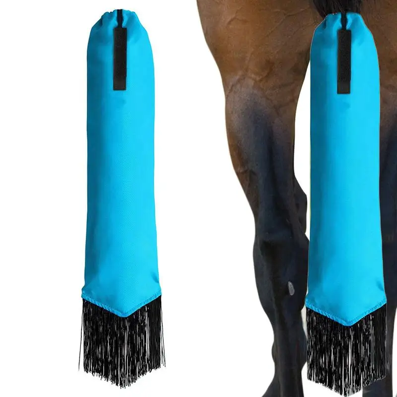 

Horse Tail Wraps Waterproof Horse Grooming Bag With Fringe Waterproof Horse Tails Storage Bags With Fringe Horse Breeding