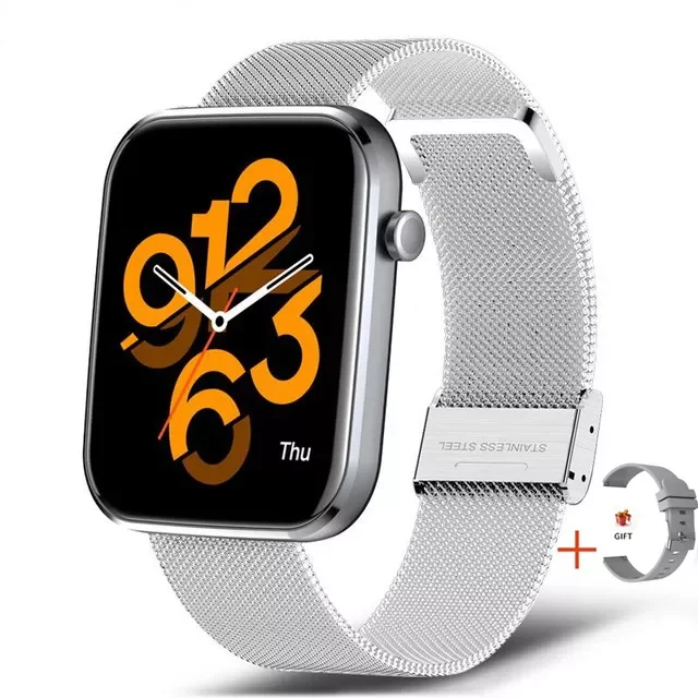 

New Smart Watch women 1.69 Inch Full Touch Fitness Real-time Activity Tracker Blood Pressure Sports Ladies Smart Watch Men+Box