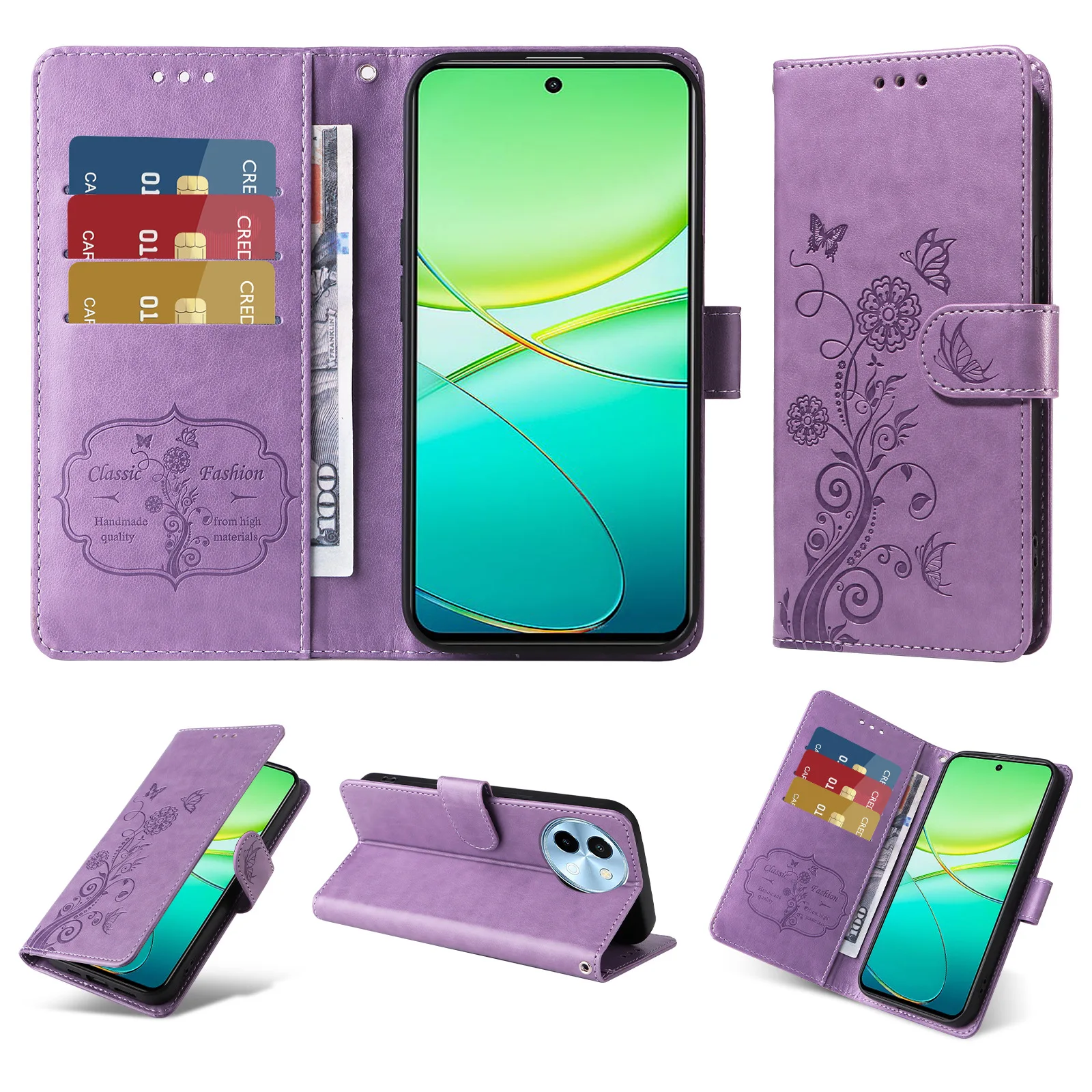 Кожаный чехол-флип с цветочным узором для Sony Xperia 1 VIII 10 VII 1VII 5 VI 5V, чехол-кошелек с 3 слотами для карт, Funda (art.: 3920dc312e279) - 3920dc312e279