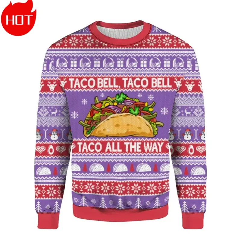 С Рождеством толстовки с 3D принтом Санта-Клауса графический рождественский