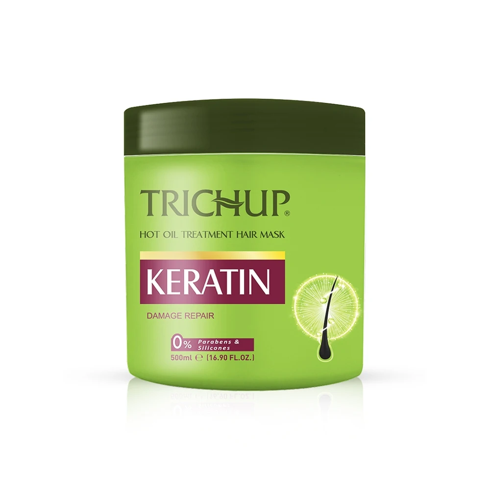 Vasu горячий крем для волос маска Тричуп Keratin 500 мл |