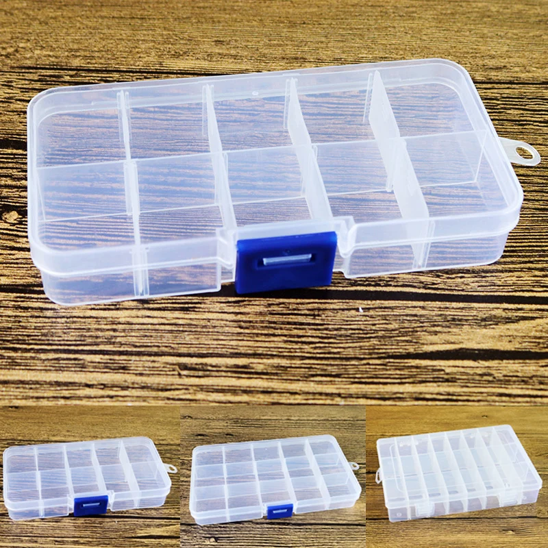 

10/15/24 Compartments Plastic Box Jewelry Bead Storage Container DIY Organizer Plastic Box Case Jewelry Bead Storage Container