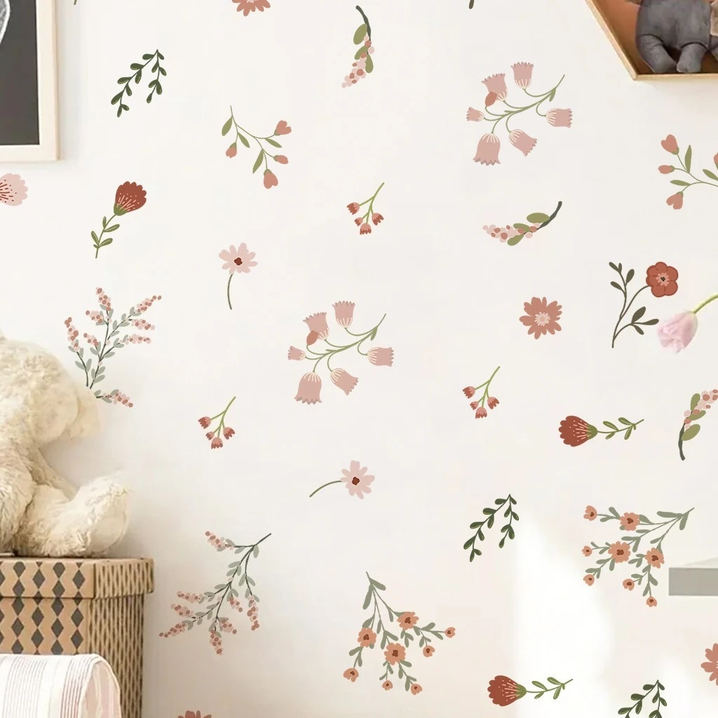 

Настенные виниловые наклейки Boho цветы листья акварель