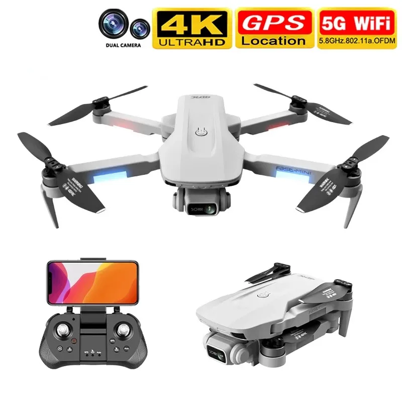 

Best F8 Camera Drones 4K GPS Professional 5G WiFi FPV 2Km Image Transmission Brushless motor RC Quadcopter Dron with Dual Camera
