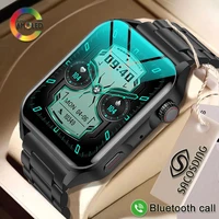 2022 nfc smartwatch men amoled hd screen always on display bluetooth call ip68 waterproof smart watch women for huawei xiaomi
