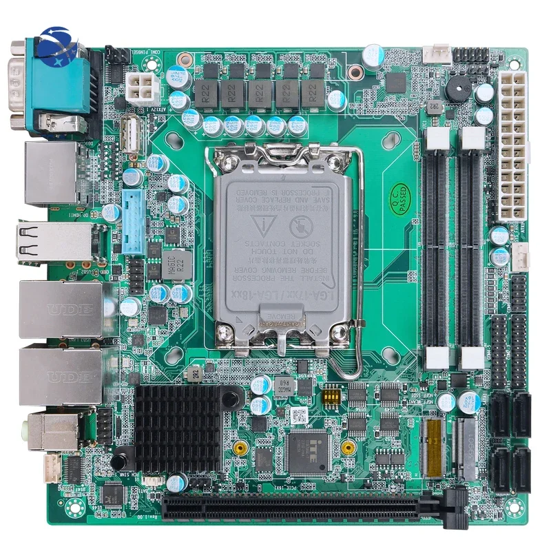 Фото Материнская плата Zunsia 17x17 ITX LGA1700 H610 B660 H670, набор микросхем PCI-E4.0 X16, слот с тройным дисплеем, компьютерная материнская плата с ОЗУ ПК №3