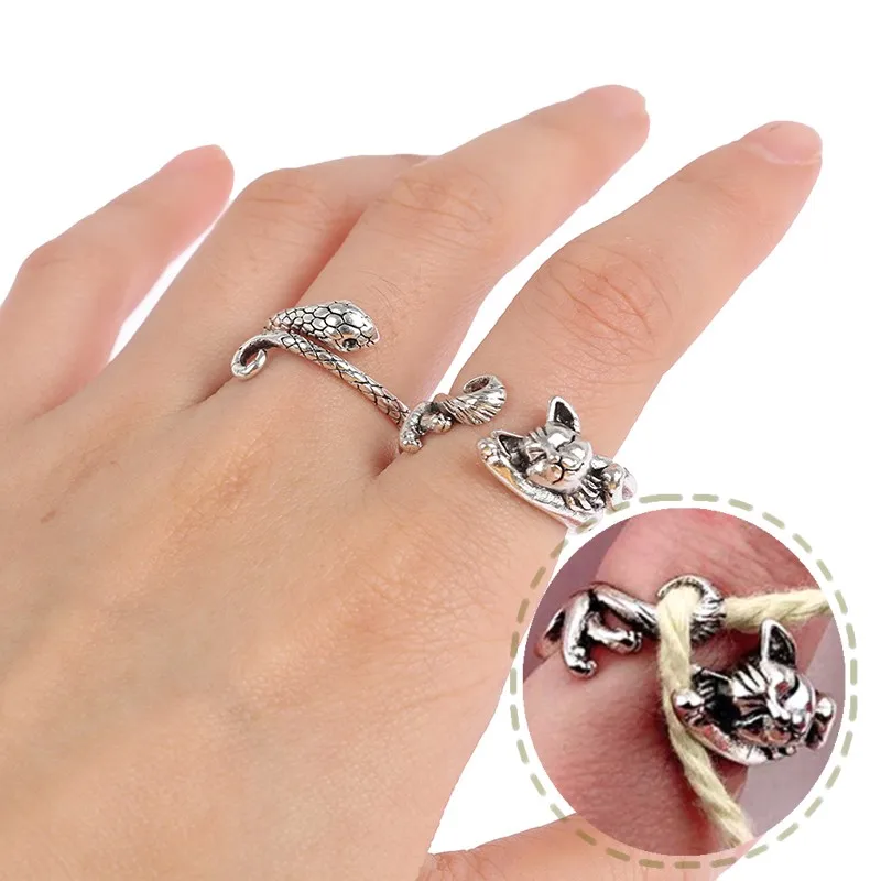 Кольцо-петля для вязания вручную регулируемая основа крючком аксессуар шерсти