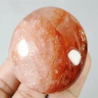 natural red gum flower stone oval crystal energy stone decoration