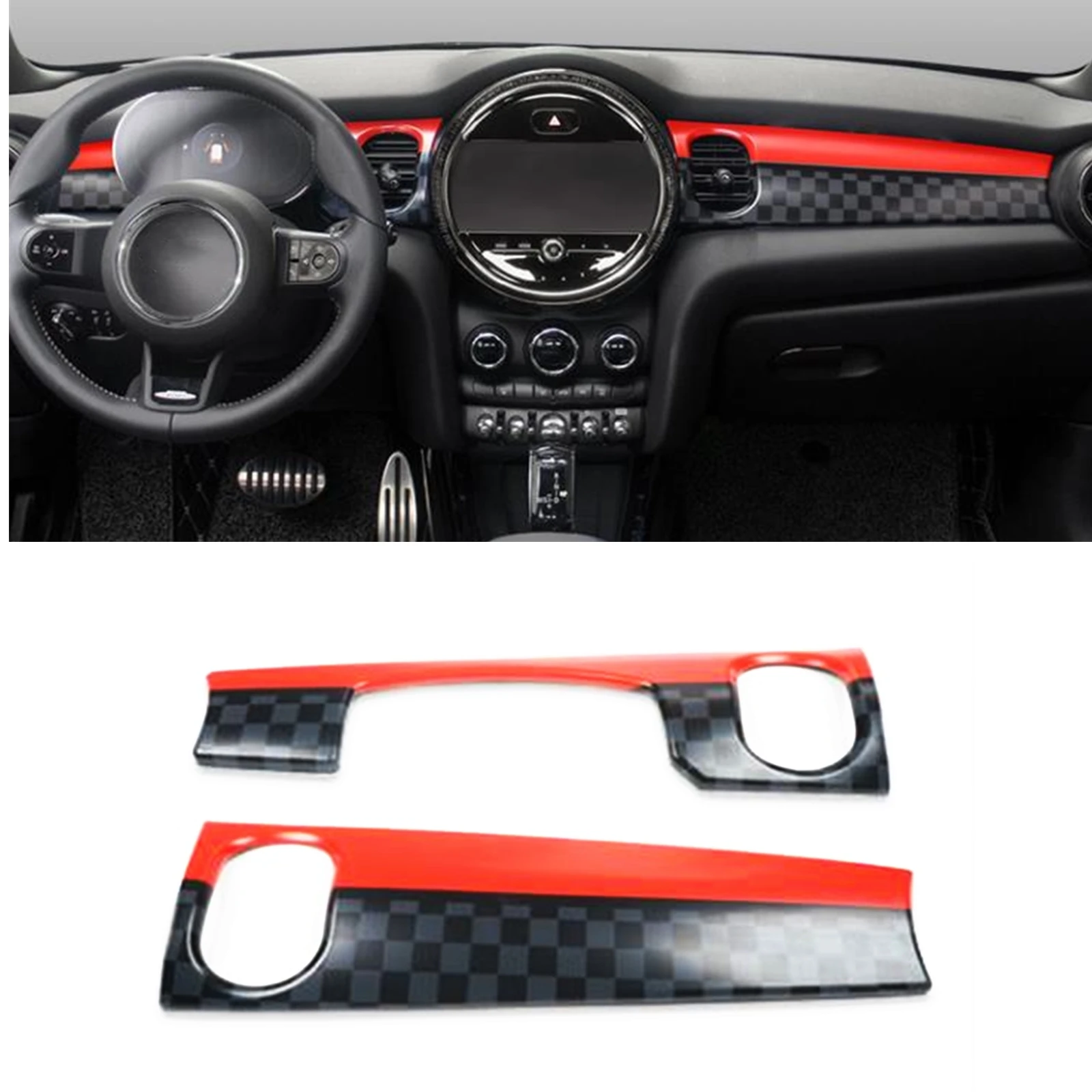 

For BMW MINI Cooper F56 F57 F55 2022-2023 Left Hand Drive Car Dashboard Panel Trim Cover Front Console Dash Board Sticker