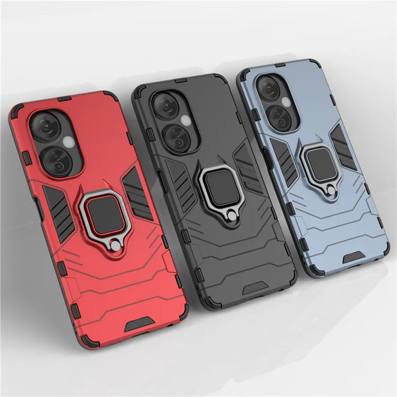 

For OnePlus Nord CE 3 Lite Case Nord N30 CE 2 3 Lite Cover 6.72 inch Shockproof Armor Ring Holder Bumper For OnePlus Nord CE 3