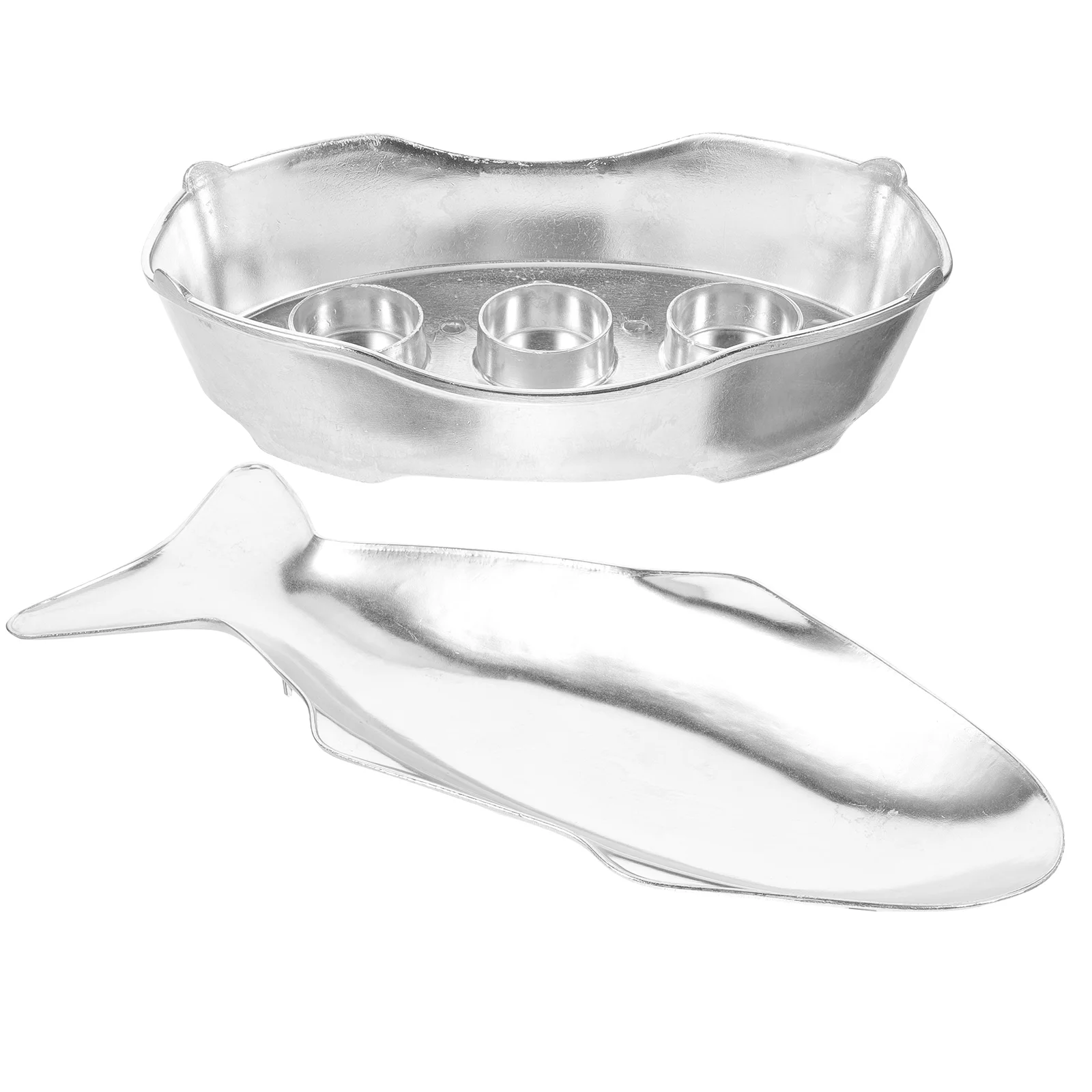 

Serving Plate Dinner Food Tray Snack Storage Small Aluminum Baking Fish Heating